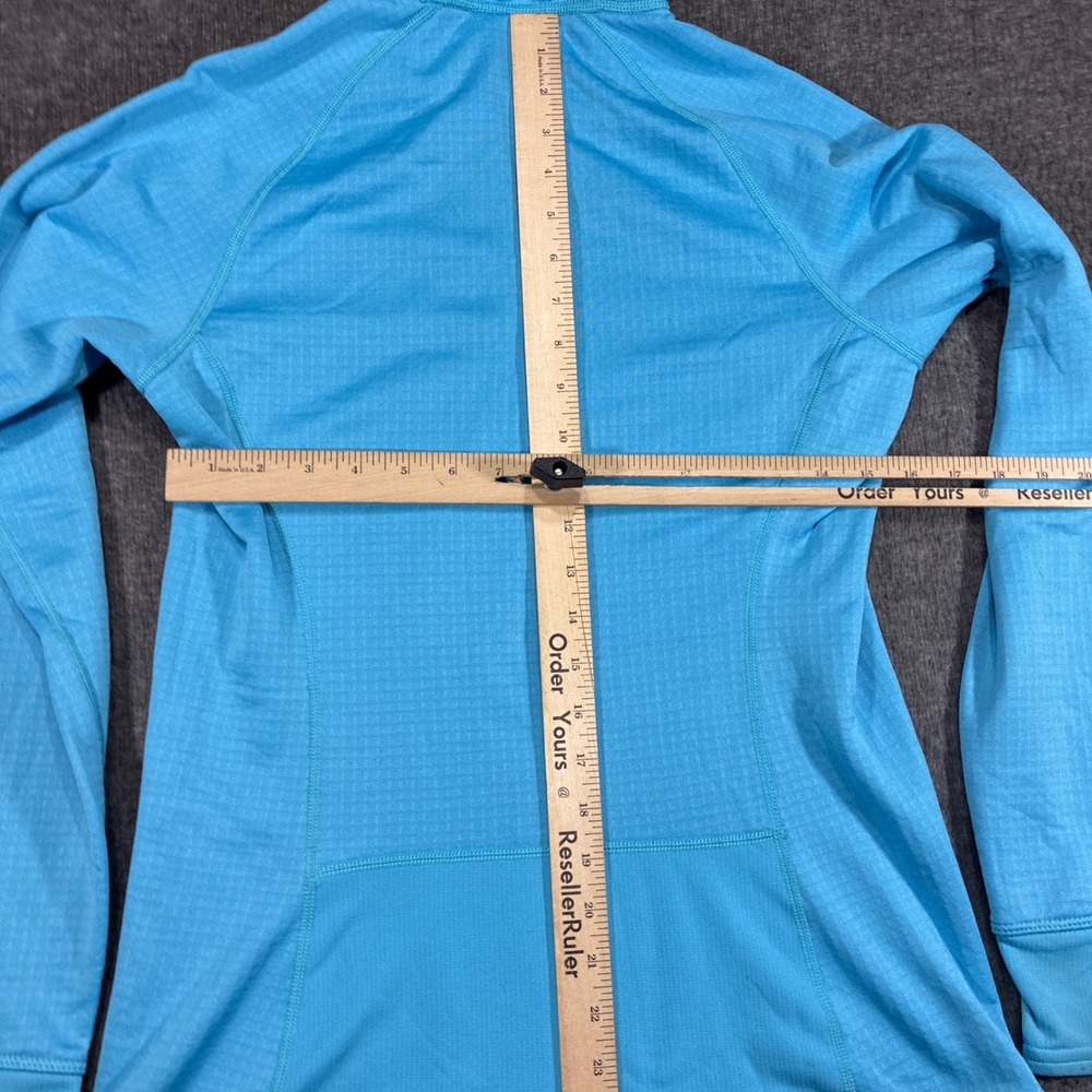 Patagonia R1 Hoody Women Small Blue Quarter Zip Pullover Climbing Gorpcore Camp - Picture 8 of 11